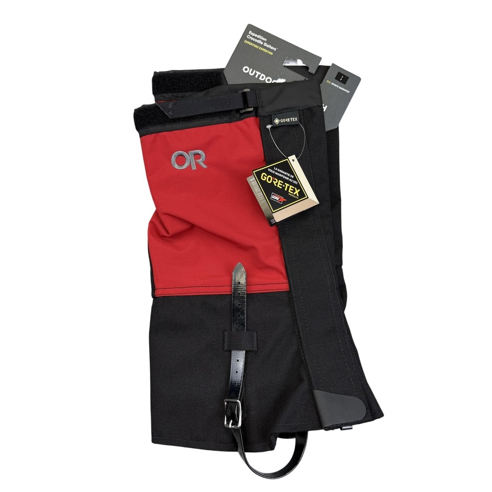 Outdoor Research‎ Expedition Crocodile Gaiters Small Chili Black Gore-Tex Unisex